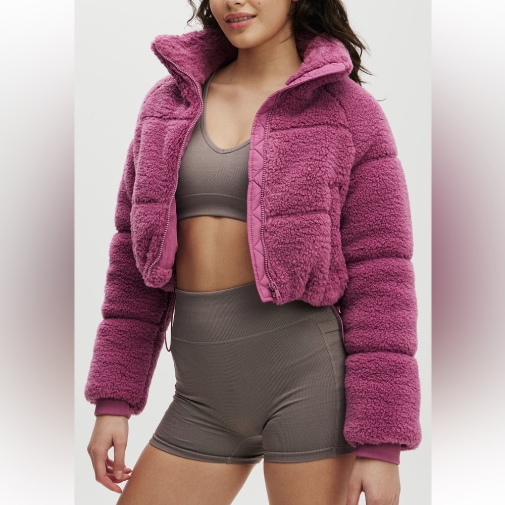 Cotton on Body Women’s Active Mother Puffer Soft Fleece Jacket